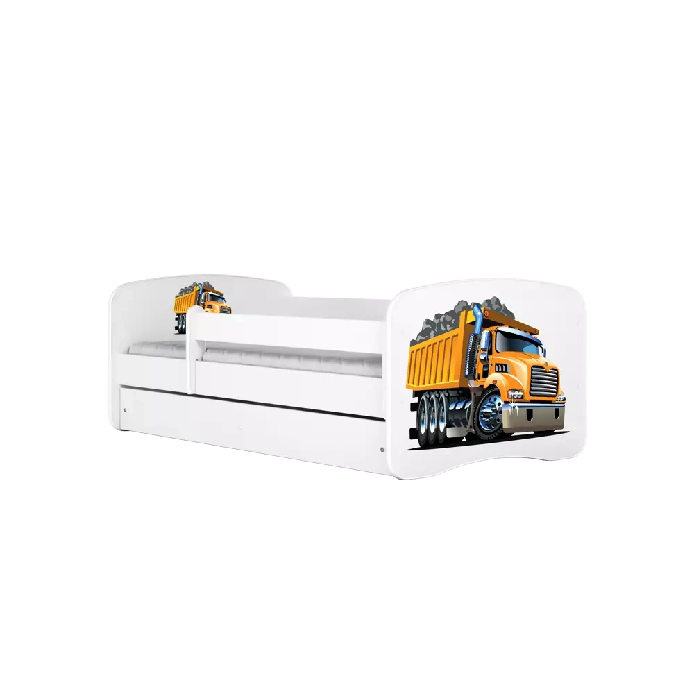 Sänky, jossa patja ja laatikko 180x80 BABY DREAMS Kuorma-auto